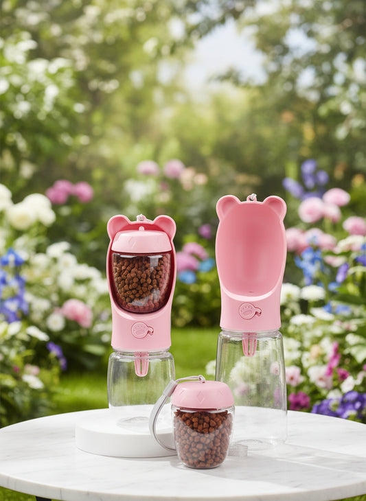 Draagbare Waterfles & Voerbak